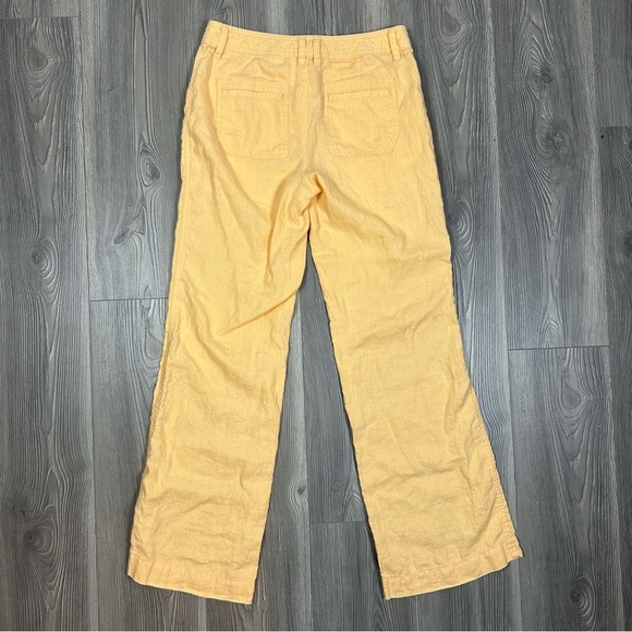 Banana Republic Light Orange Linen Cargo Pants Summer Size 4 - Picture 4 of 6
